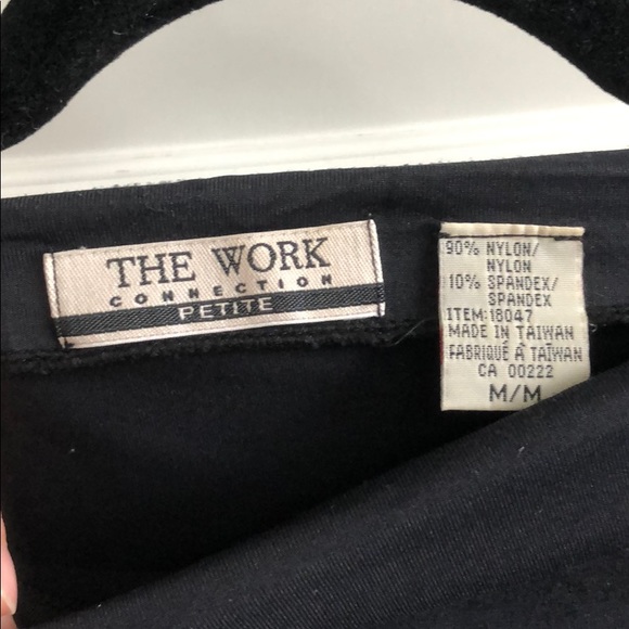 The Work Spandex/Nylon Black Tee - Picture 2 of 3